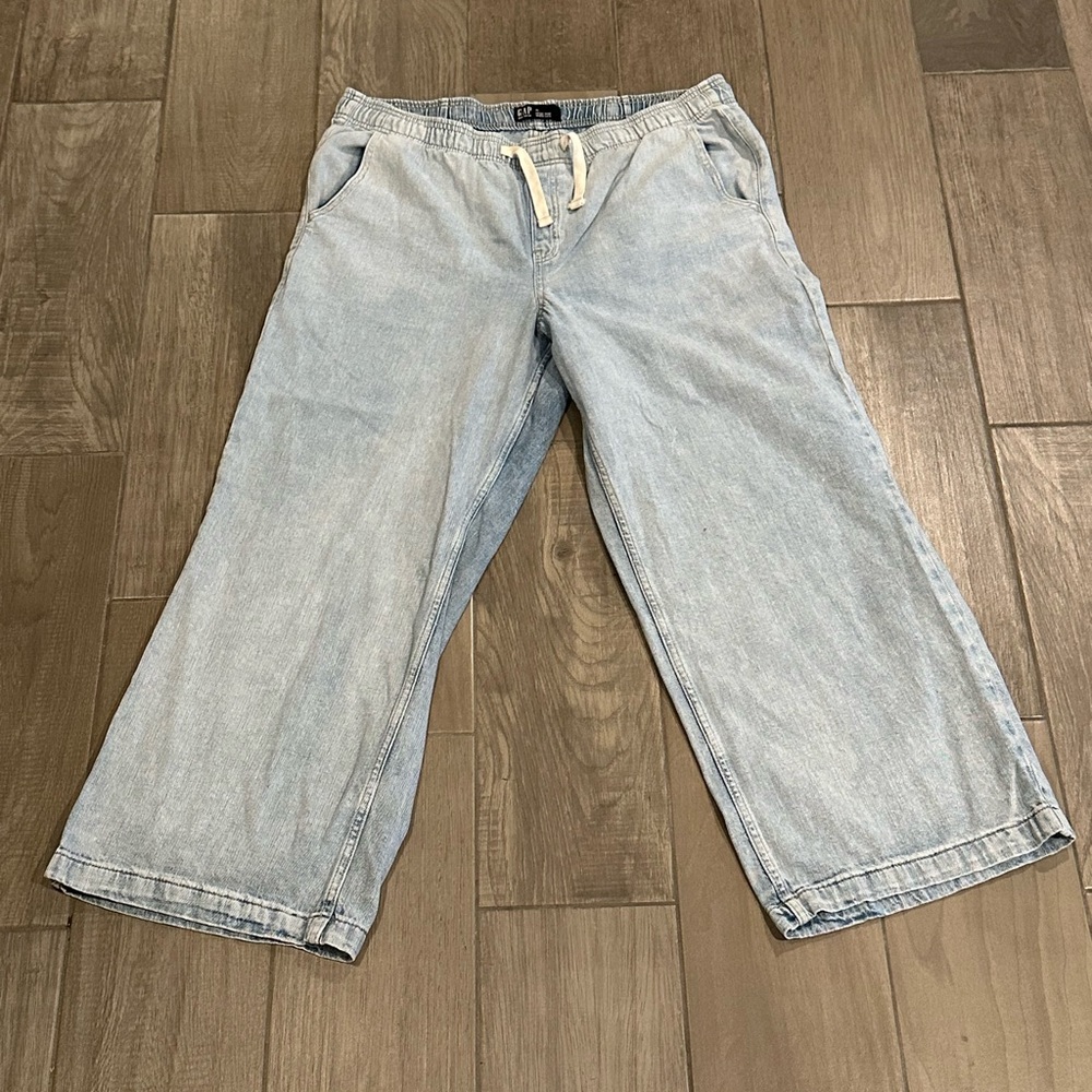 GAP High Rise Wide Leg Women’s Size XL Light Blue Jeans